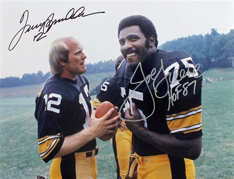 Lot Detail Steelers Legends Terry Bradshaw And Mean Joe Greene Signed