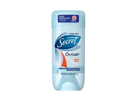 Secret Outlast Clear Gel Sport Fresh Deodorant 26 Oz Ingredients And