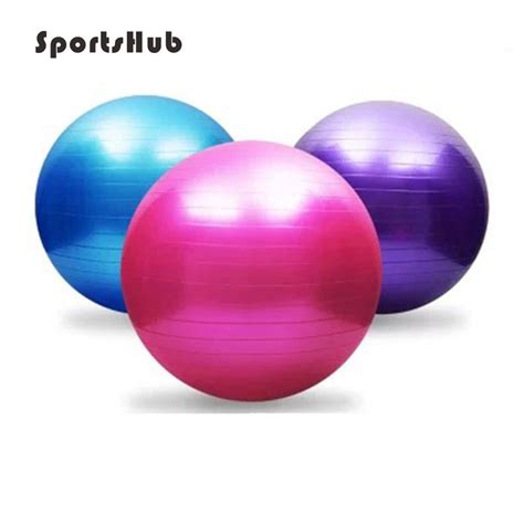 Sportshub 55cm Yoga Fitness Ball Utility Yoga Balls Pilates Balance