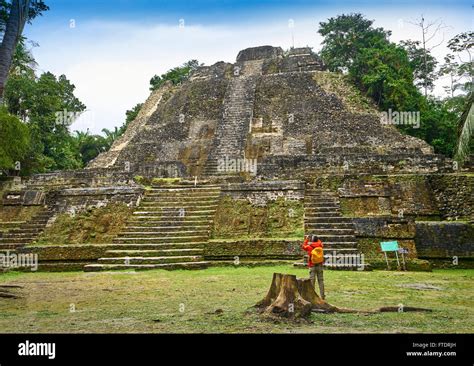 High Temple The Highest Temple In Lamanai Ancien Maya Ruins Lamanai