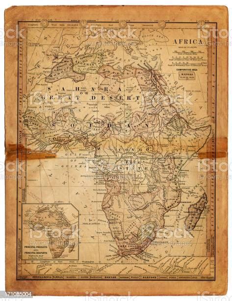 Map Of Africa 1884 Stock Illustration Download Image Now Africa