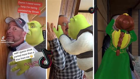 Shrek Kissing Filter Memes Tiktok Compilation Shrekkissingfilter