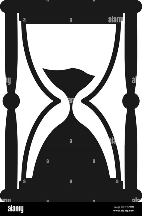 Hourglass Icon Design Template Vector Isolated Illustration Stock