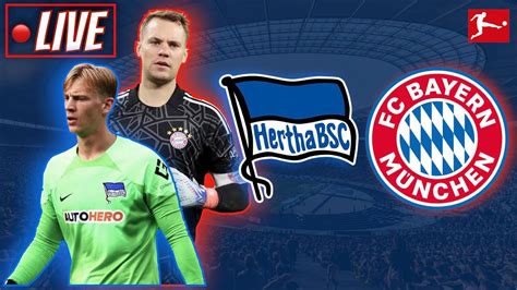 🔴⚽️ live hertha berlin vs bayern mÜnchen 13ª rodada da bundesliga 2022 2023 youtube