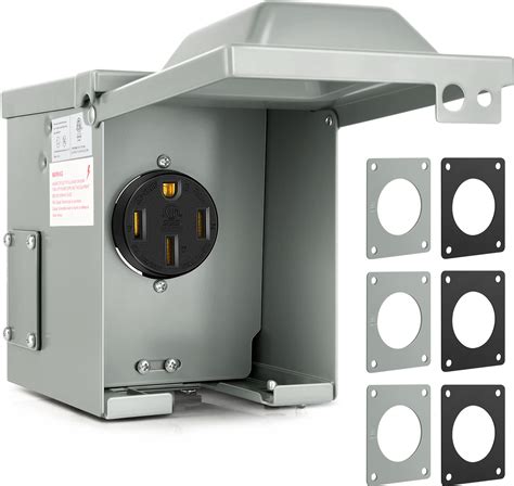 Buy Kohree 50 Amp Rv Power Outlet Box 125250v Nema 14 50r Rv