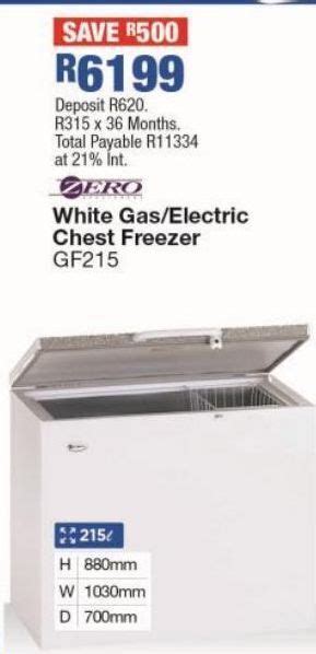 White Gas Electric Chest Freezer Gf Offer At Ok Furniture