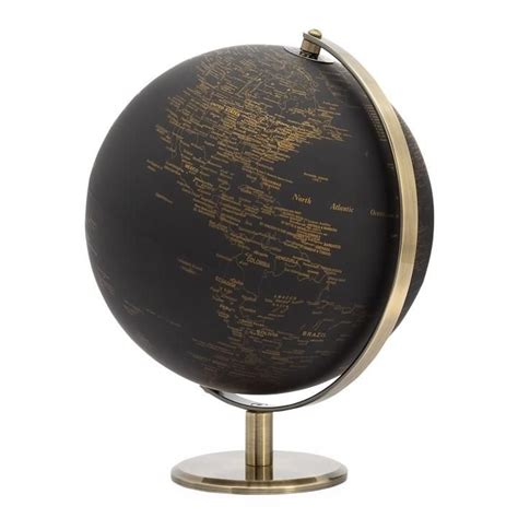 Latitude Vintage Black World Globe In 2021 World Globe Globe