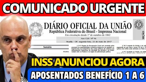 Inss Pega Todos De Surpresa Oficial Saiu An Ncio Agora No Di Rio