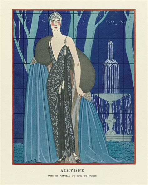 Art Deco Art Print Fashion Art Vintage Fashion Poster French Etsy