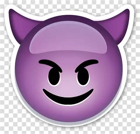 Emojis Purple Devil Emoji Transparent Background Png Clipart Hiclipart