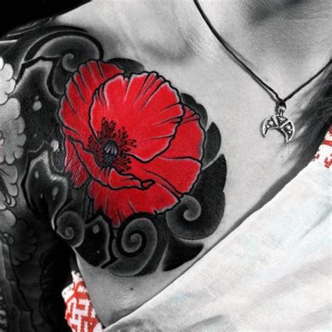 Poppy tattoos for girls, men & women. 75 Poppy Tattoo Designs For Men - Remembrance Flower Ink