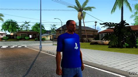 Five years ago carl johnson escaped from the pressures of life in los santos, san andreas — a city tearing itself apart with gang trouble, drugs, and corruption. T-Shirt PS4 for GTA San Andreas