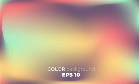Abstract Blurred Gradient Mesh Background In Bright Colorful Smooth