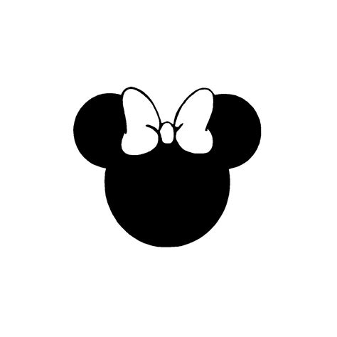 Vector Moño Silueta De Minnie Mouse Free Minnie Mouse Face Vector