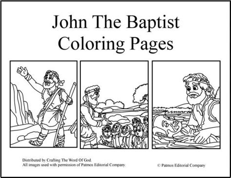 John The Baptist Coloring Pages Crafting The Word Of God