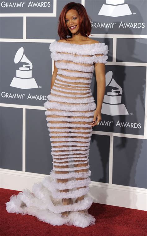 Rihanna Grammys Most Revealing Outfits In Pictures Digital Spy
