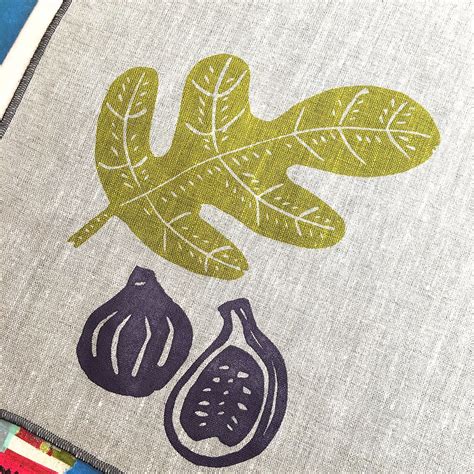 Fig Linen Tea Towel Moontea