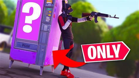These are usually by ruined buildings or shacks, so keep an eye out for. VENDING Machine *ONLY* Challenge in Fortnite - YouTube