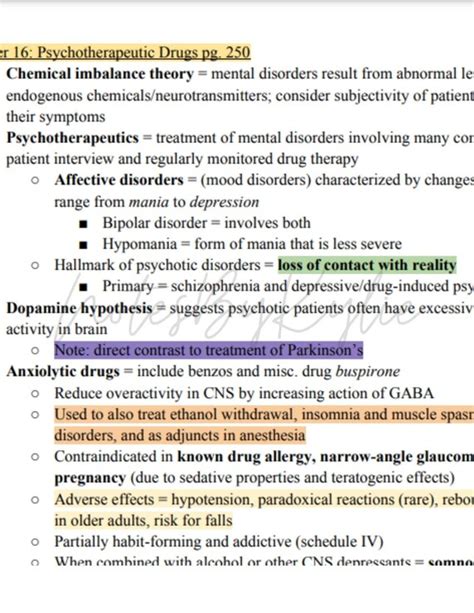 Psychotherapeutic Drugs Antidepressants Anxiolytics Etsy