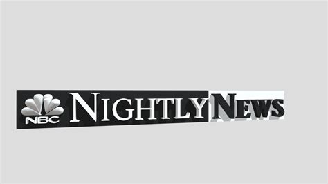 Nbc Nightly News Logo Download Free 3d Model By Jds383187 796bf94