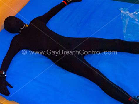 Emobcsmslave Breath Controlled With A Plastic Bag Gay Bondage And Breath Control