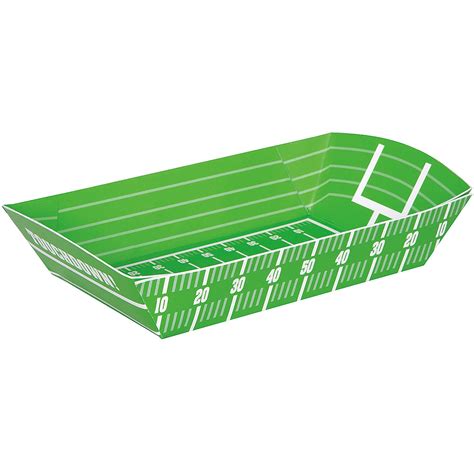 Football Field Paper Food Trays 4ct
