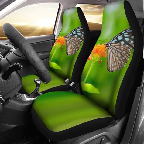 butterfly seat covers set of 2 2 front car seat covers etsy uk