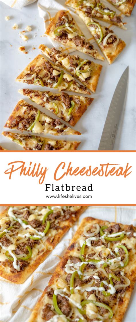 Philly Cheesesteak Flatbread Pin Life She Lives