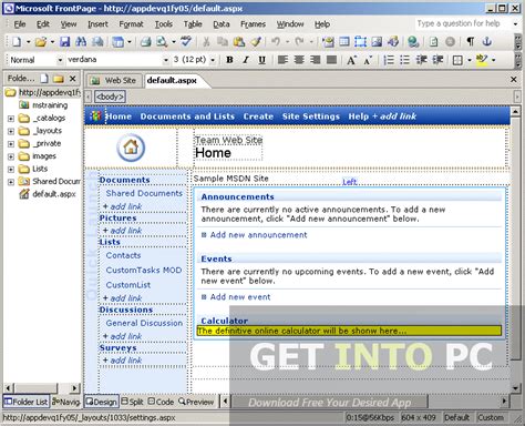 Microsoft Office Frontpage 2003 Free Download Entra Nel Pc