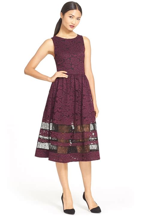 Alice Olivia Odelia Midi Lace Dress Nordstrom