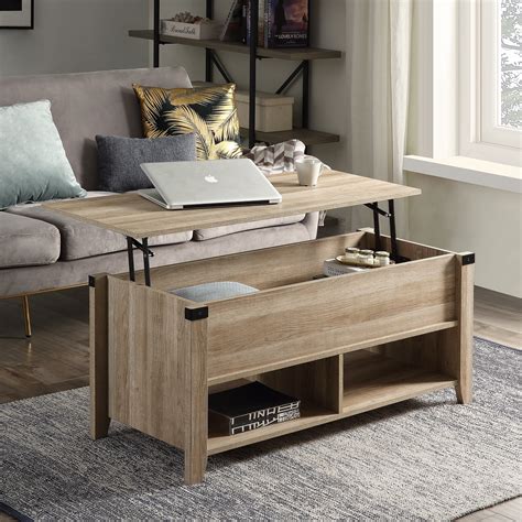 Multipurpose Coffee Table With Drawers Open Shelf And Storage Lifting