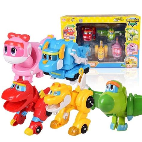 gogo dino t packing transformation dinosaur robot mini size 5 piece set shopee malaysia