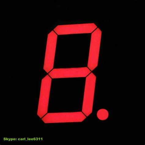 Outdoor Led 8 Number Display Large 7 Segment Led Display 1 Digit 8