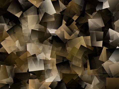 Desktop Wallpaper Abstract Squares Yellow Dark Cubes Congestion Hd