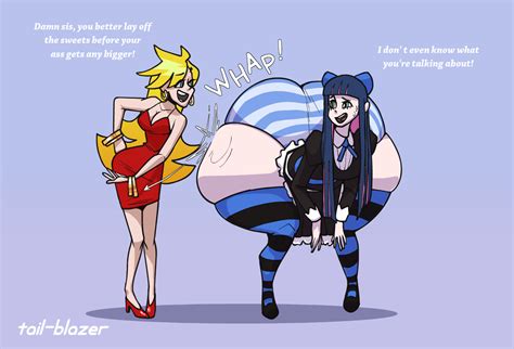 Panty And Stocking Expansion By Tail Blazer Body Inflation Know