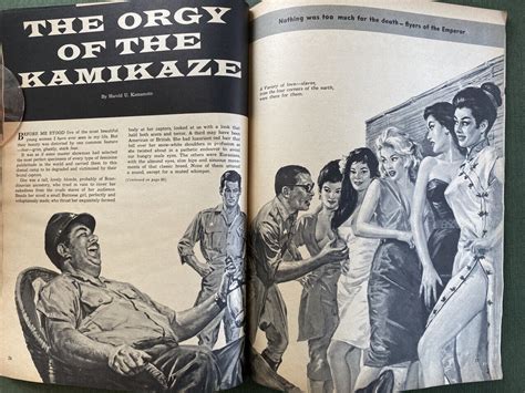 Man S Daring Magazine May Pulp Nazis Depravity Prison Orgy Sex Ebay