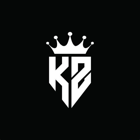 kz logo monogram emblem style with crown shape design template 4235571 vector art at vecteezy