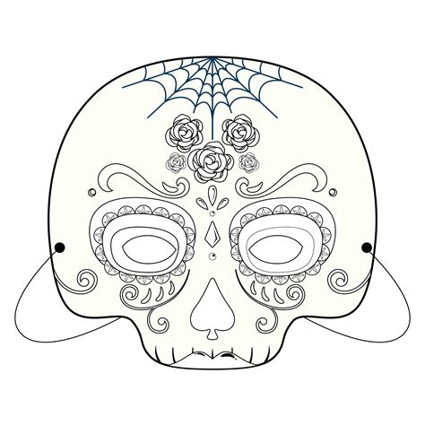 15 Best Face Coloring Printable Halloween Masks Pdf For Free At Printablee