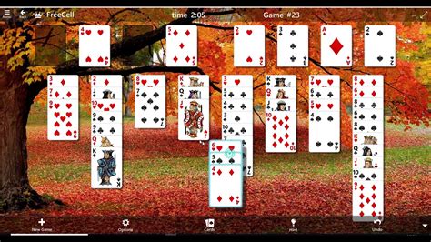 Freecell Game 23 Solved Microsoft Solitaire Youtube