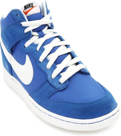 Nike Dunk Hi Blue Suede Sneakers In Blue For Men Lyst