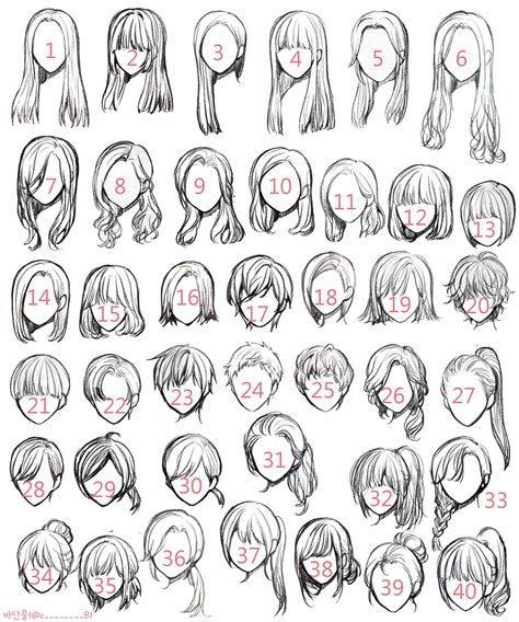 Drawing Hair Tutorial Art Reference Poses Girl Hair Drawing