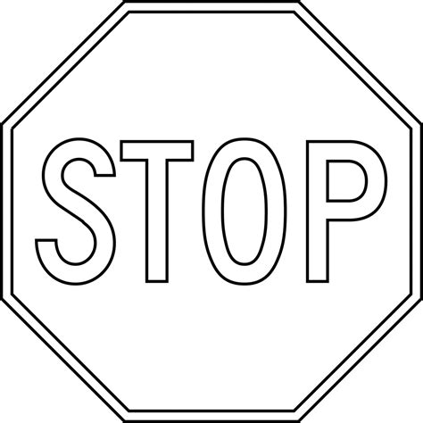 Traffic Light And Stop Sign Coloring Page Safety Stop Sign Coloring