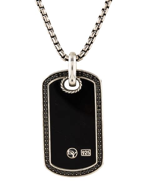 david-yurman-onyx-black-diamond-dog-tag-necklace-sterling-silver