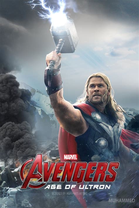 Marvels Avengers Age Of Ultron Thor Poster By