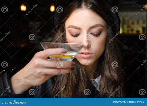 Girl In Bar Stock Image Image Of Street Eyes Alcohol 80199107