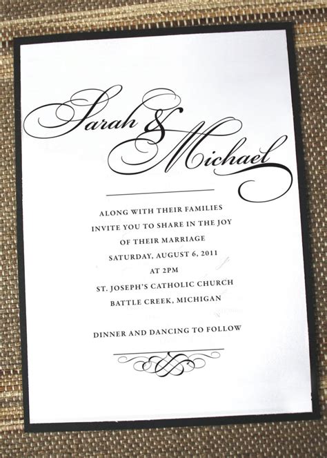 Formal Wedding Invitations Best Design Formal Wedding Invit In 2020