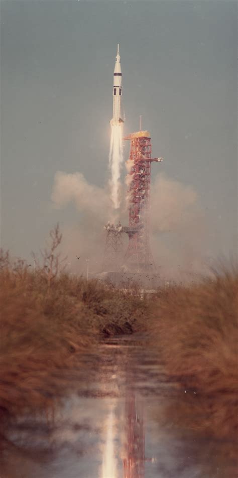 Saturn Ib Space Vehicle Launching From Pad B November 16 1973 One