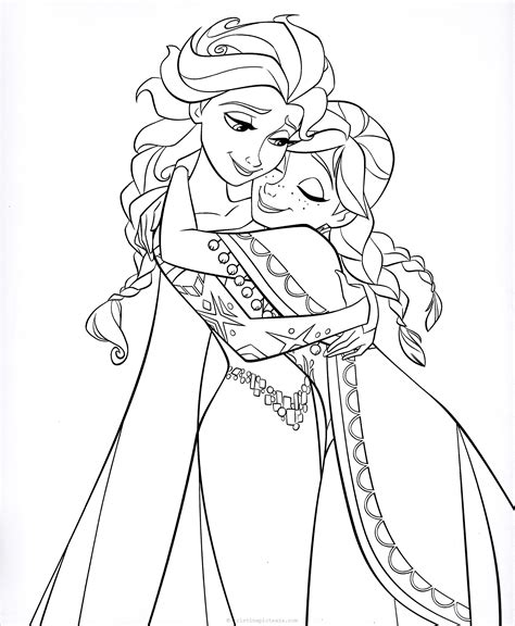 Desene De Colorat Cu Elsa