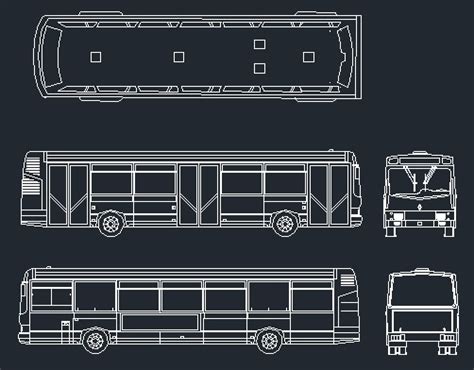 City Bus Cad Files Dwg Files Plans And Details