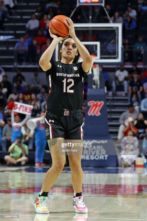 Brea Beal Of The South Carolina Gamecocks Takes A Shot During The News Photo Getty Images